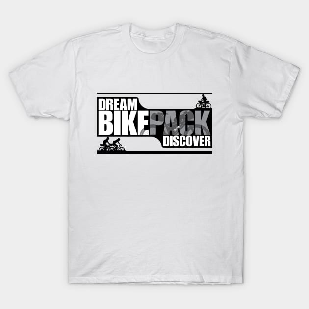 Dream Bikepack Discover Grey on Light Color T-Shirt by G-Design